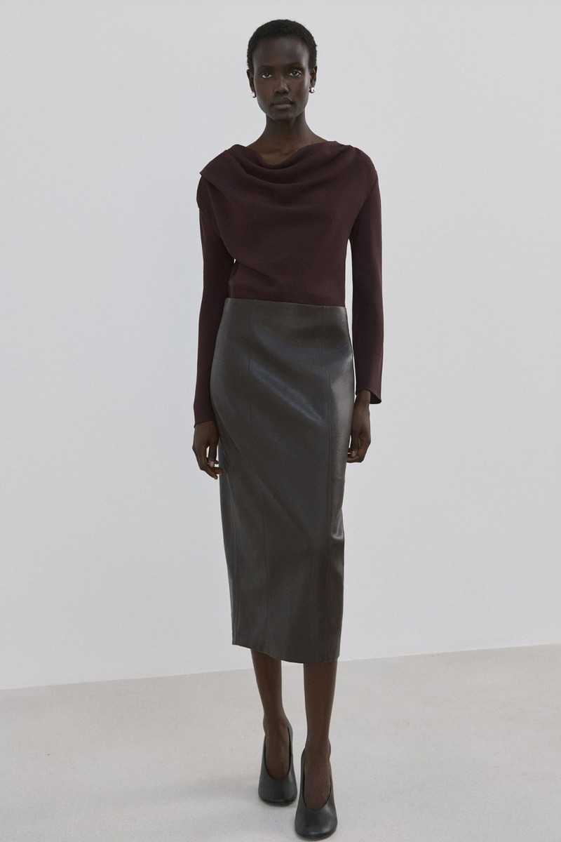 Blouse With Asymmetrical Neckline