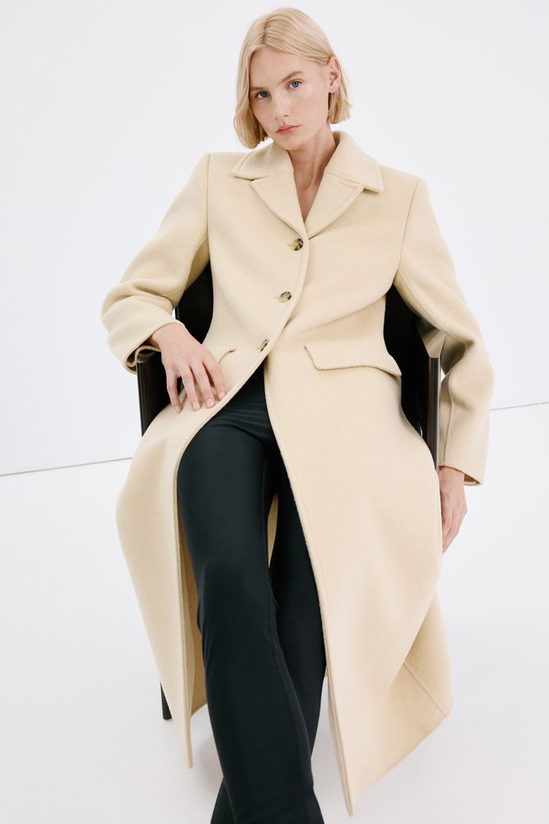 Buttoned Wool Coat