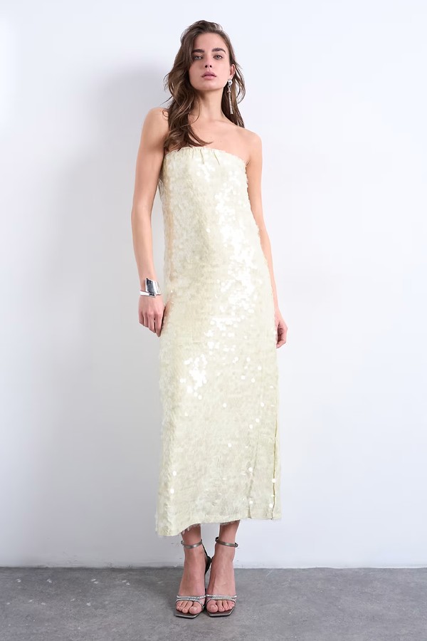 Sequin Bandeau Midi