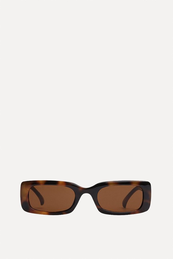 Wide Retro Look Recycled Sunglasses
